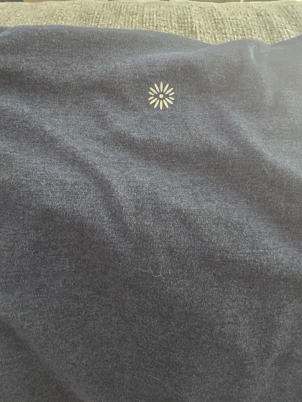 Tangerine Deep Navy Drawstring Neck Pullover - Picture 5 of 5